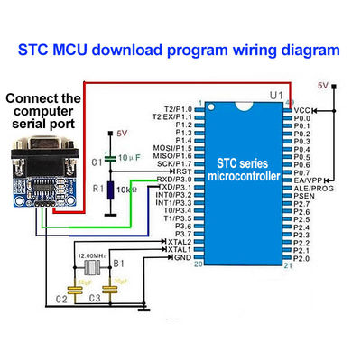 5.5V MAX3232 MAX232 Modulo RS232 para TTL Conversor de porta serial DB9 Conector