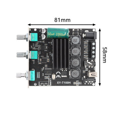 XY-T100H Bluetooth 5.0 Audio Amplifier Board 100WX2 com Sinilink-APP Control e TPA3116D2 Stereo Digital Power
