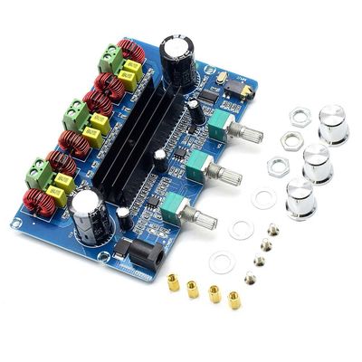 CA-3166B Bluetooth 5.0 Amplificador 2*50W+100W 2.1 Canal TPA3116D2 com DC12~24V