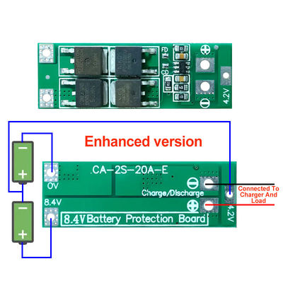 2S 20A 7.4V 8.4V 18650 Bateria de lítio placa de proteção padrão/Balance Diy Bms para 18650