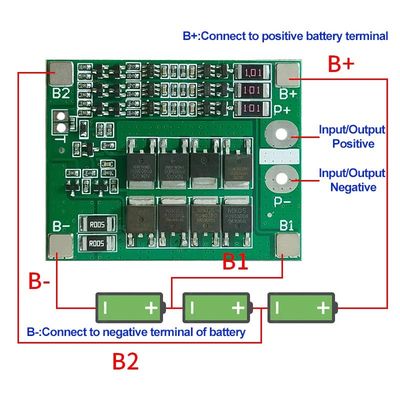 3S 25A Li-Ion 18650 BMS PCM Battery Protection Board With Balance para Bateria Li-Ion Lipo