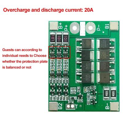 3S 25A Li-Ion 18650 BMS PCM Battery Protection Board With Balance para Bateria Li-Ion Lipo