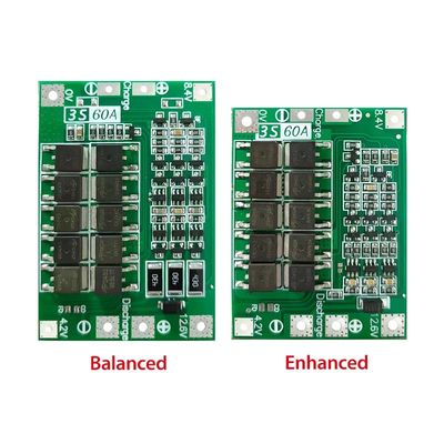 CA-3S-60A Carregador de Bateria de Lítio Li-Ion Lipo Cell Module PCB BMS Proteção Board para motor de perfuração 12.6V com Balance