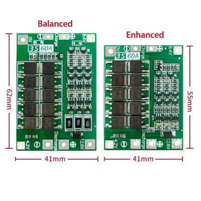 CA-3S-60A Carregador de Bateria de Lítio Li-Ion Lipo Cell Module PCB BMS Proteção Board para motor de perfuração 12.6V com Balance