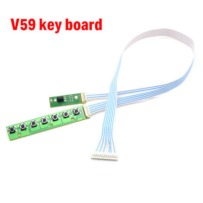 7K V59 V56 Universal 7 teclas teclado para TV LCD placa-mãe acordeão teclado com IR
