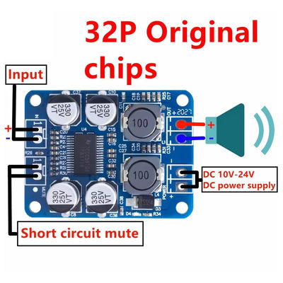 CA-3118 DC 12-24V PBTL 60W Mono Classe D Modulo de Amplificador de Potência Chip TPA3118