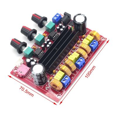 Modulo de amplificador digital CA-3116P com chip TPA3116D2 de saída 50Wx2+100W e tensão DC12-24V