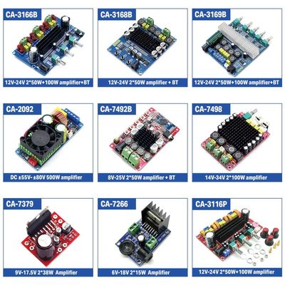Placa de áudio amplificadora de módulo Bluetooth TPA3116 TPA3118 PAM8610 PAM8403 CA6912