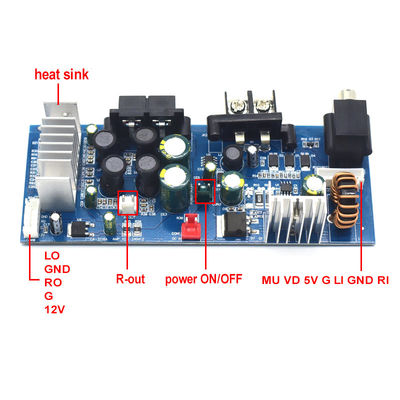CA-3116A Tabela de amplificador de subwoofer digital 8-24V 2*50W TPA3116 Módulo de amplificador