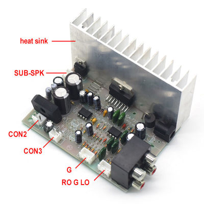 CA-7379A Quadro de amplificador de subwoofer digital AC/DC 12V 2*38W TDA7379 Módulo AMP