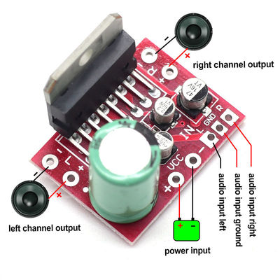 CA-7379 Módulo de amplificador de energia estéreo DC9V-17.5V 38W+38W com chip TDA7379