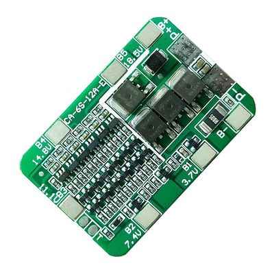 CA-6S-12A-E 24V PCB BMS Protection Board For 6 Pack 18650 Li-ion Lithium Battery Module (Módulo de bateria de lítio de iões de lítio)
