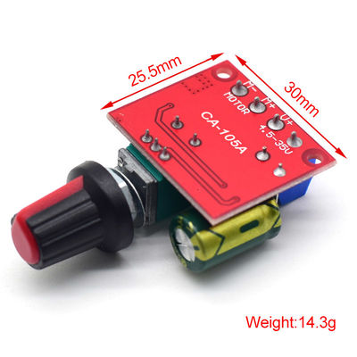 CA-105A Mini 5A Dc Modulo de Controlador de Velocidade do Motor Max 90W 3V-35V