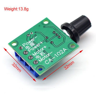Controlador de Velocidade do Motor PWM CA-102A 2A 30W 1.8V 3V 5V 6V 12V