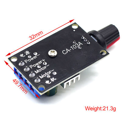 CA-103A PWM DC Motor Speed Controller 6V 12V 24V 28V 3A Comutador de velocidade 1203BK
