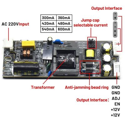 CA-132C Nova placa LCD LED original com controlador de corrente constante