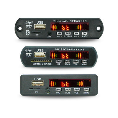 Placa decodificadora de rádio FM MP3 com função de rádio FM de áudio sem perdas e BT 5.0