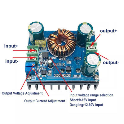 Módulo DC-DC Step Up 9v-60V a 12v-80V 48V Booster Converter para motor LED de carro 600W
