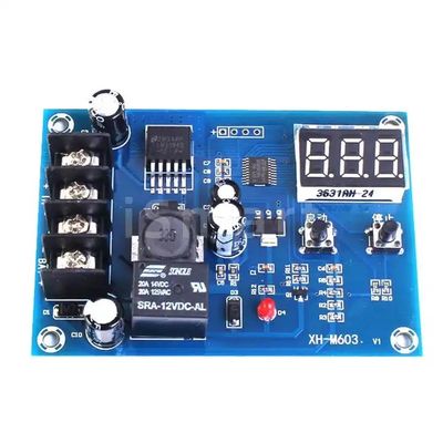 XH-M603 12-24V armazenamento bateria de lítio carregador de controle de interruptor placa de proteção com display LED
