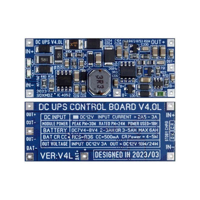 Modulo de alimentação UPS DC 24W versátil para dispositivos de rede suporta saída de 12V/15V