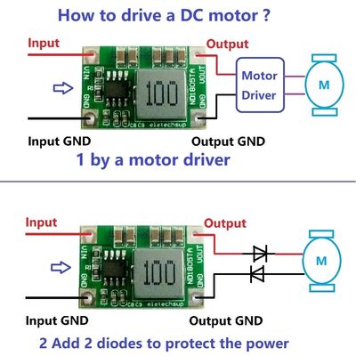 Tabela de conversão CC-DC de tipo de montagem padrão para regulação de tensão de 4,5 V a 18 V a 3 V a 6 V