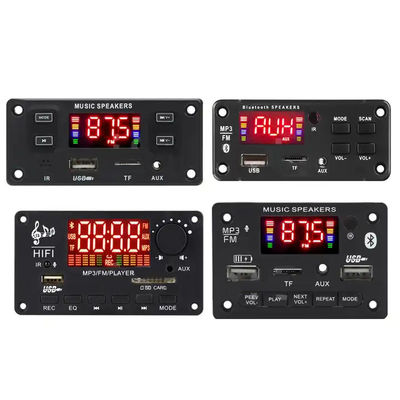 Bluetooth 5.0 MP3 Decoder Board com 100W Power e Multi-Format Support para USB TF FM AUX