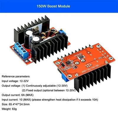 DC-DC 9A 300W Buck Converter 150W Boost Converter 5-40v para 1.2-35v Modulo de energia Step Down Converter