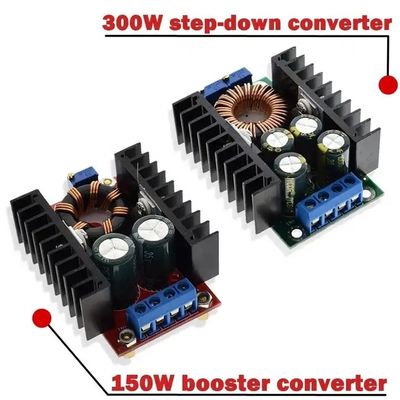 DC-DC 9A 300W Buck Converter 150W Boost Converter 5-40v para 1.2-35v Modulo de energia Step Down Converter