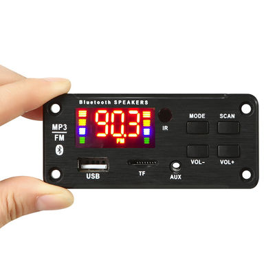 Módulo de amplificador de áudio de carro Bluetooth 5.0 de 50W com rádio USB TF FM e canais 5.0