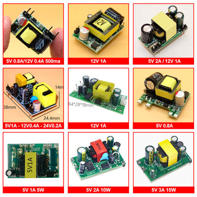 200V a 5V/9V/12V 500mA/700mA/800mA/300mA/1A Modulo de alimentação do interruptor isolado AC-DC Step Down