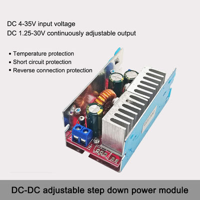 160W 8A DC DC Step down Buck Converter 4V-32V para 1.2V-30V Modulo de fonte de alimentação ajustável Montagem de placa para veículos