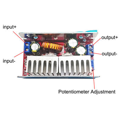 160W 8A DC DC Step down Buck Converter 4V-32V para 1.2V-30V Modulo de fonte de alimentação ajustável Montagem de placa para veículos