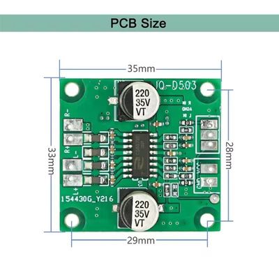 Mini Amplificador 2*40W DC 5V-26V Amplificador de Potência Modulo Receptores Amplificadores Board