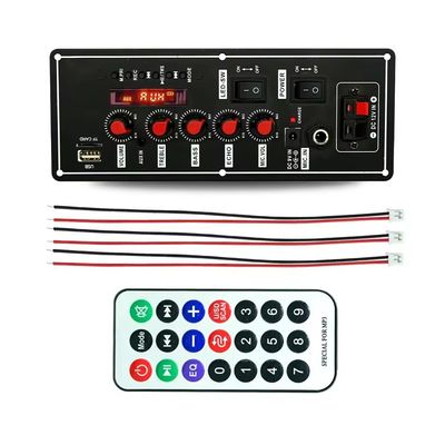Microfone sem fio com rádio FM e placa de amplificador de decodificador Bt
