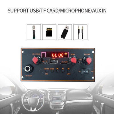 2x10W 3.7V True Stereo Bt Trolley Stereo Motherboard MP3 Decoder Amplificador Board com Função de Microfone