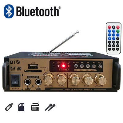 Home Audio Amplifier Mini 12V Lossless U Disk Radio com 2 canais 2.0 e BT Board