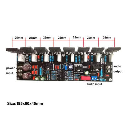 2.0 Canais 400W Transistor Amplificador de Potência Board 1943 5200 Rear Stage Audio Enhancement
