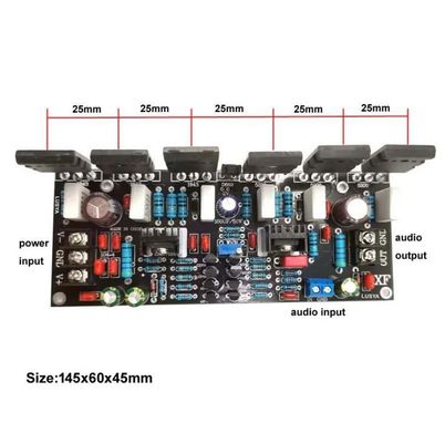 Placa amplificadora de áudio transistor Toshiba de canal único 300W para som de alta potência