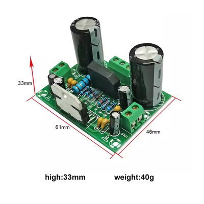 Placa amplificadora mono 100W com fonte de alimentação dupla AC12-32V para 2 canais