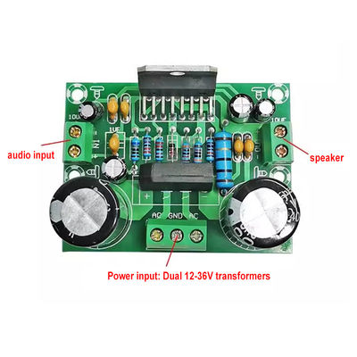 Placa amplificadora mono 100W com fonte de alimentação dupla AC12-32V para 2 canais