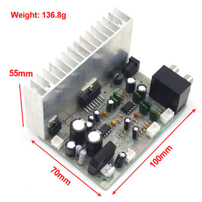 Tabela de amplificador de subwoofer digital profissional 2*38W AC/DC 12V com TDA7379