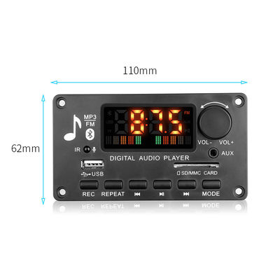 High Power 2x40W Bluetooth Module Car Amplifier Motherboard com suporte ao formato de áudio APE e 20+ horas de duração da bateria