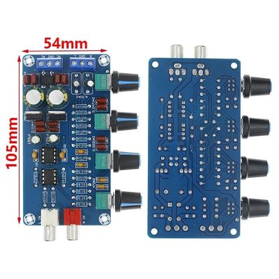 Modulo pré-amplificador estéreo NE5532 de 4 canais com circuito de controle de tom