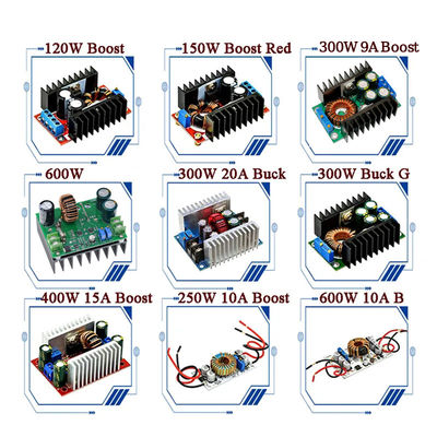 Padrão de rede 150W Boost Converter 10-32V para 12-35V Step Up Voltage Charger Module