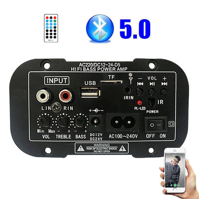 Tabela de amplificador de áudio digital com conectividade Bluetooth para automóveis, motocicletas e áudio doméstico