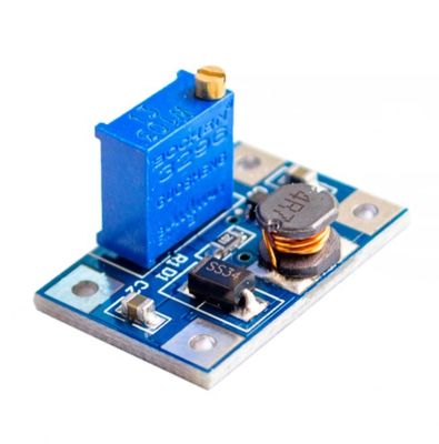 Modulo de conversor de aumento de tensão Step-UP 2A para a implementação da fonte de alimentação CC-DC SX1308