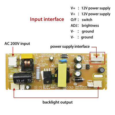 Um ecrã de televisão LCD KZ1209 Luz de fundo de tira LED Módulo de alimentação de corrente constante com saída DC 12V-3A