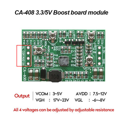 Picture Creatall CA-408 LCD integrado TCON Board 5v DC-DC Buck Boost Module com 4 regulação LED TV fonte de alimentação VGL VGH VCOM.AVDD