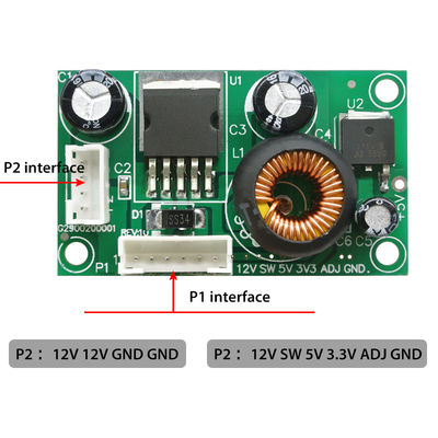 BENQ Modulo de alimentação LED LCD 12V a 5V a 3.3V Quadro de conversão de tensão descendente