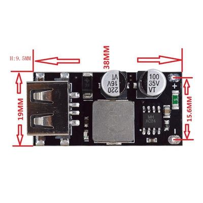 Modulo de alimentação do circuito de carregamento rápido 24V para conversor USB QC3.0 QC2.0